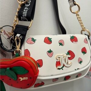 Juicy Couture Strawberry Print Crossbody Bag